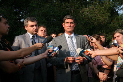 Борис Петров дає коментар з місця події стосовно вибуху у Свято-Покровському храмі 