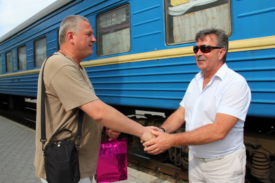 Бердянськ. Прощання львів’ян з запоріжцями перед поверненням додому