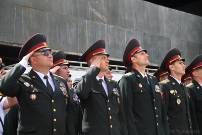 На Хортиці підняли Державний Прапор