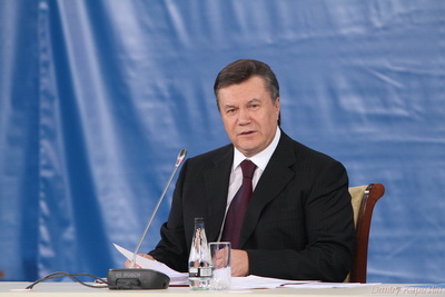 Президент України Віктор Янукович під час виступу на форумі