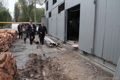 Голова облдержадміністрації Борис Петров та міський голова Мелітополя Сергій Вальтер перевірили хід монтажних робіт нової котельні - м. Мелітополь
