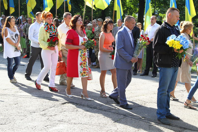 Напередодні Дня Незалежності запоріжці вшанували пам’ять загиблих захисників України