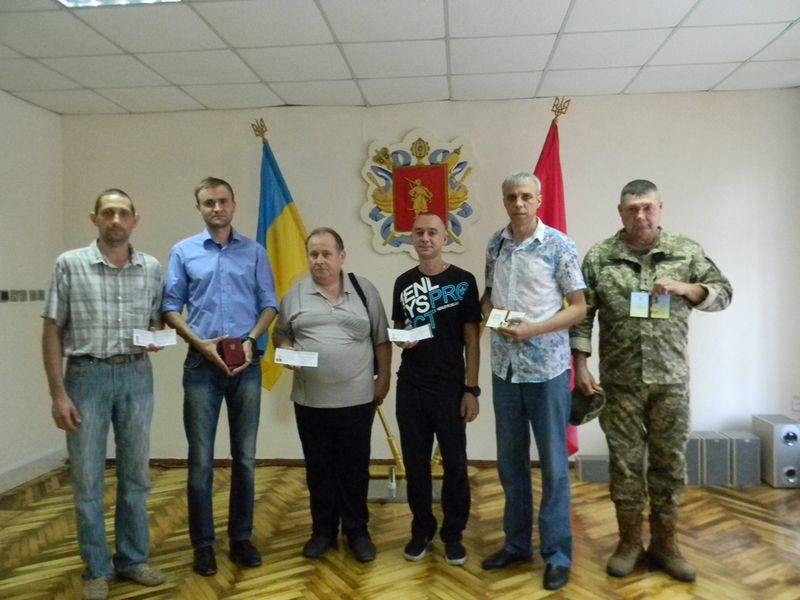 Учасники бойових дій отримали почесні нагороди