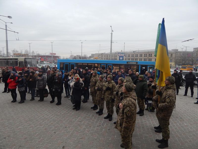 Потяг єднання України «Труханівська Січ»: зупинка в Запоріжжі