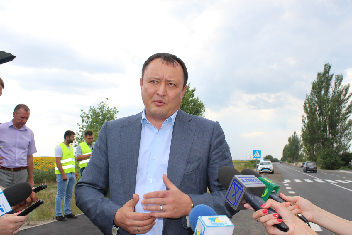Костянтин Бриль перевірив виконання поточного середнього ремонту на автомобільній дорозі Запоріжжя-Біленьке