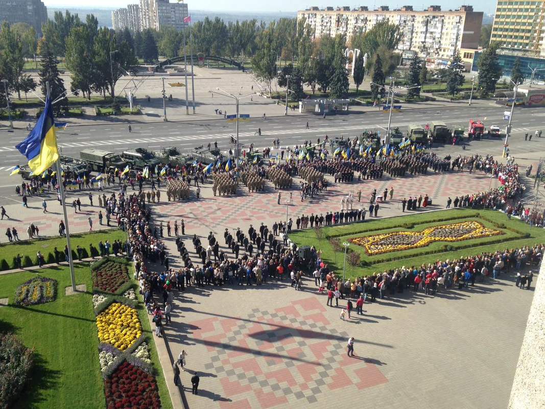 Ліцеїсти «Захисника» вперше склали клятву на Майдані Героїв