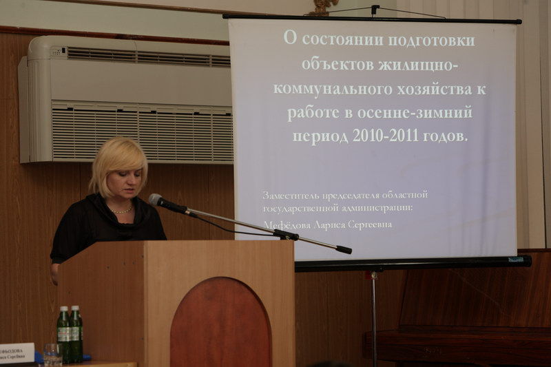 Виступ заступника голови облдержадміністрації Лариси Мефьодової