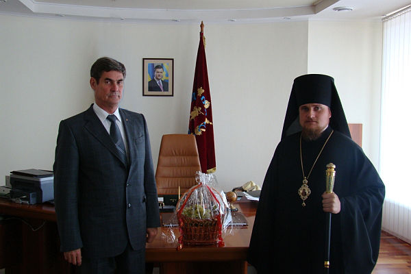 Єпископ привітав главу області зі святом Спаса