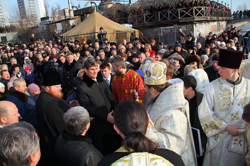 Водохреща на Дніпрі