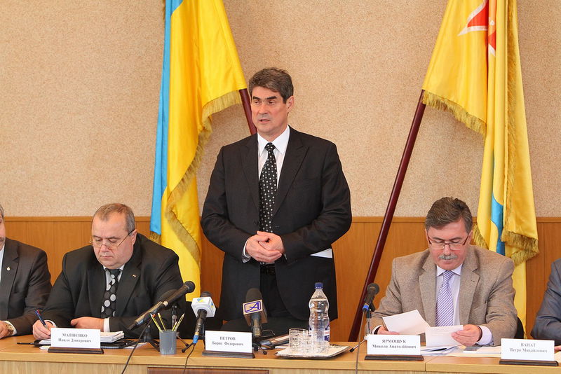 Борис Петров під час звернення до учасників колегії
