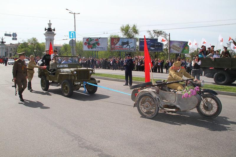 Під час мітингу на честь 66 річниці перемоги у Великій Вітчизняній війні