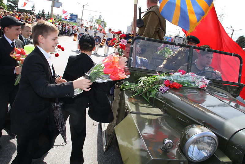 Під час мітингу на честь 66 річниці перемоги у Великій Вітчизняній війні