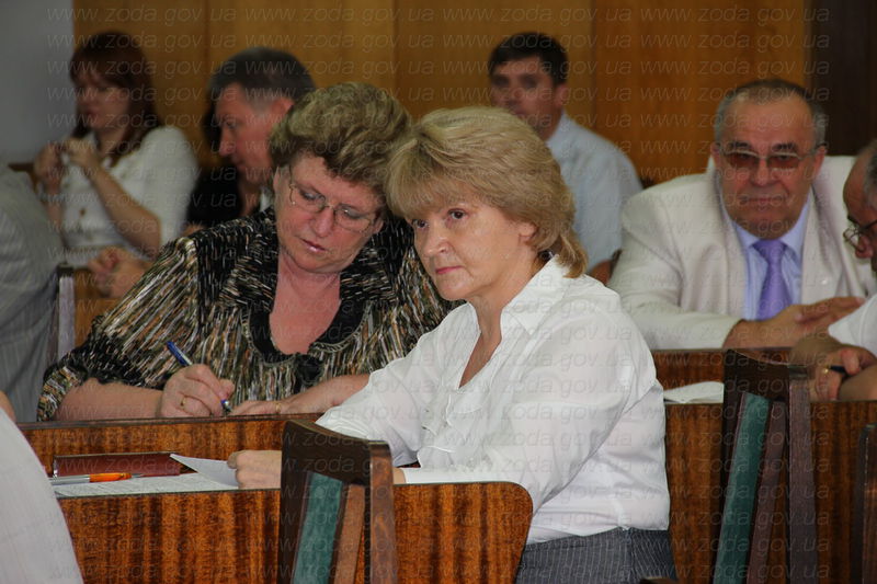 Заступник начальника головного управління економіки облдержадміністрації Марина Драздович під час щотижневої наради