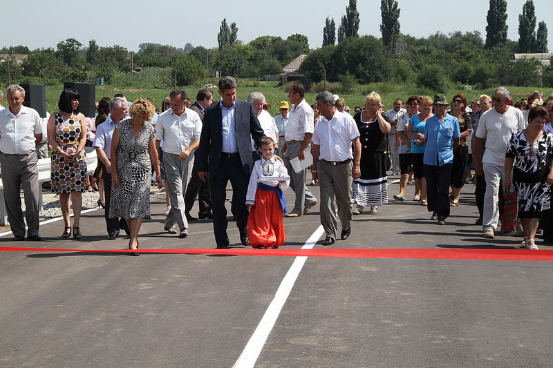 Борис Петров взяв участь у відкритті  мостових переходів через р. Конка