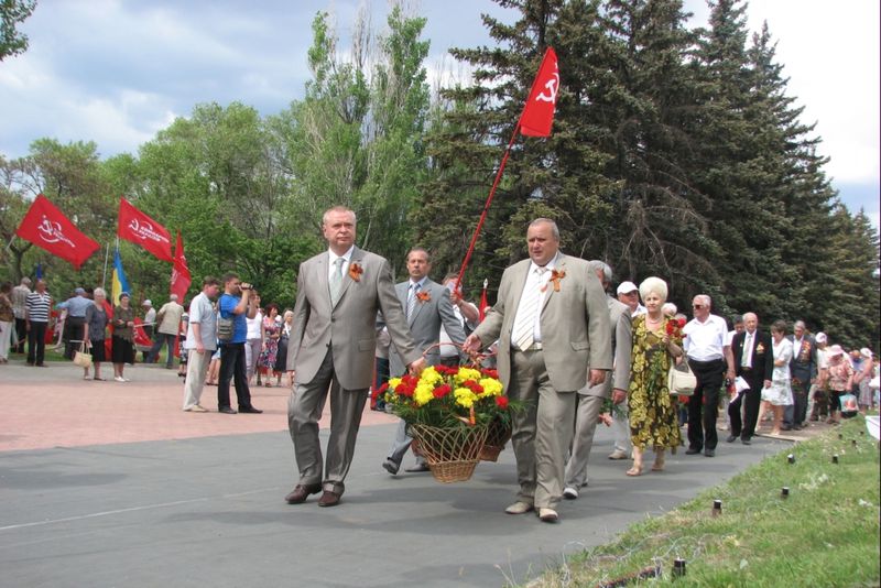 Біля архітектурно-меморіального комплексу «Переправа» відбувся урочистий мітинг