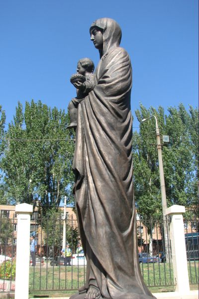У Запоріжжі відкрито пам’ятку православної культури – скульптуру Валаамської Божої матері