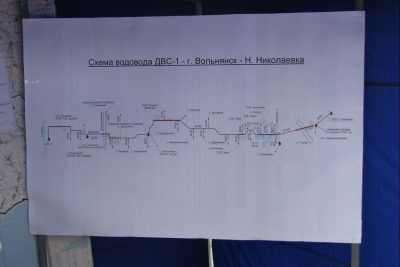 Реконструкція  водоводу «ДВС-1-Вільнянськ-Новомиколаївка» розпочнеться наприкінці вересня