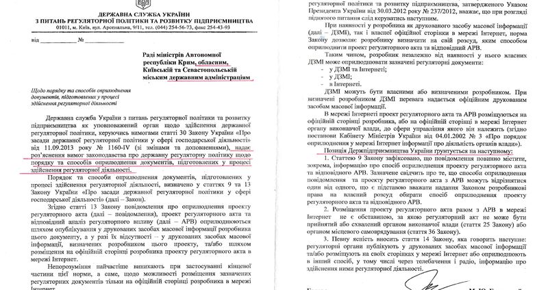 Порядок та способи оприлюднення документів