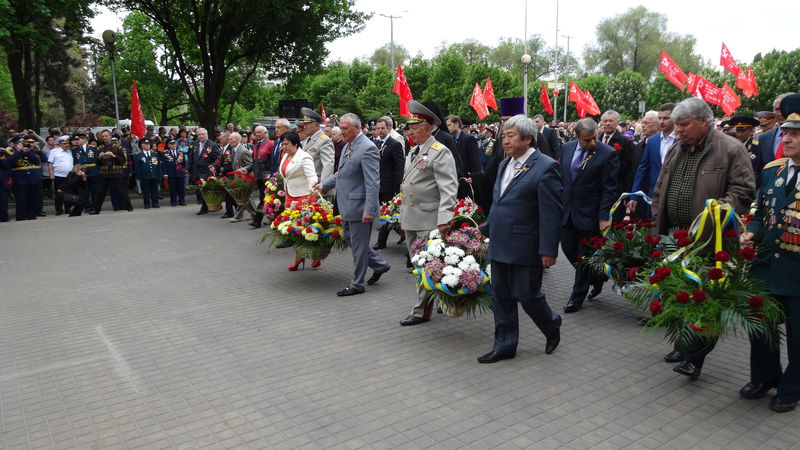 Запоріжці відзначають день великої Перемоги