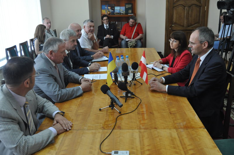 Про зустріч керівництва області з Надзвичайним і Повноважним Послом Австрійської Республіки в Україні