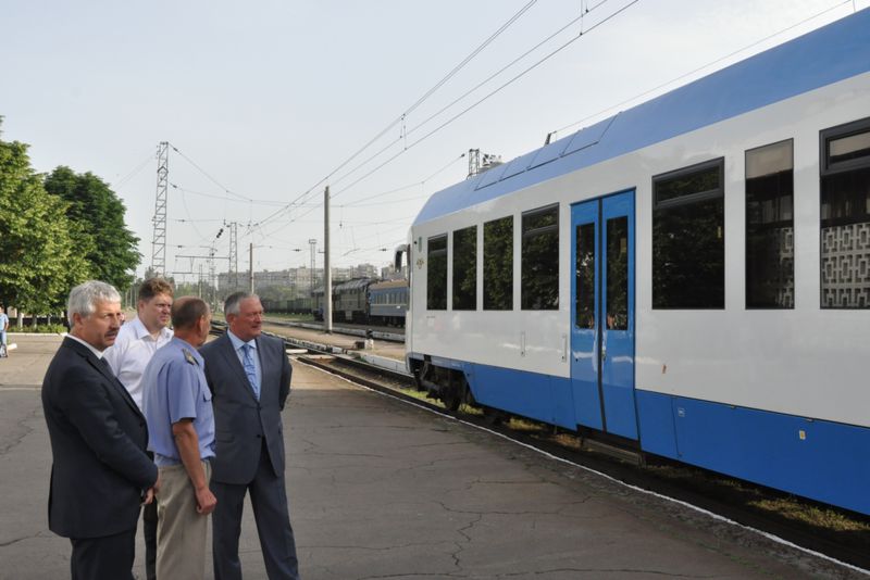 Єдиний в Україні рейковий автобус почав курсувати в Запорізькій області