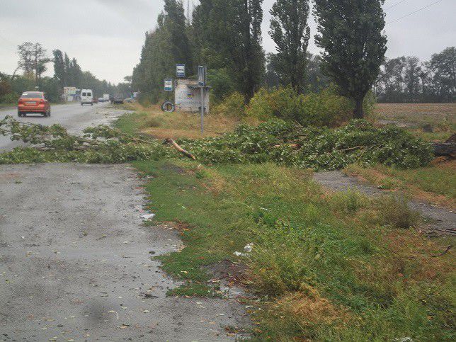 Запорізькі дорожники усувають наслідки негоди