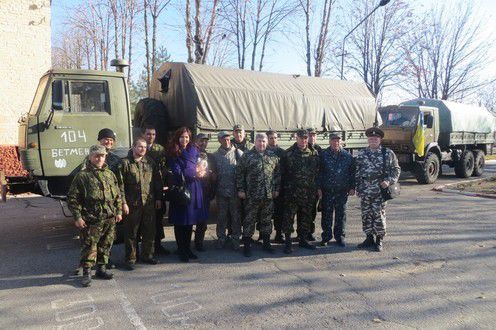  Запорізькі козаки привітали артилеристів з поверненням