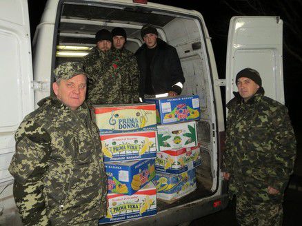 Українські військові на Чонгарі отримали черговий гуманітарний вантаж