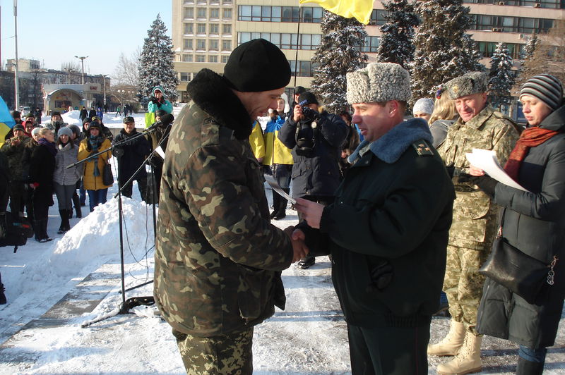 Запоріжці зустріли бійців 37-го окремого мотопіхотного батальйону