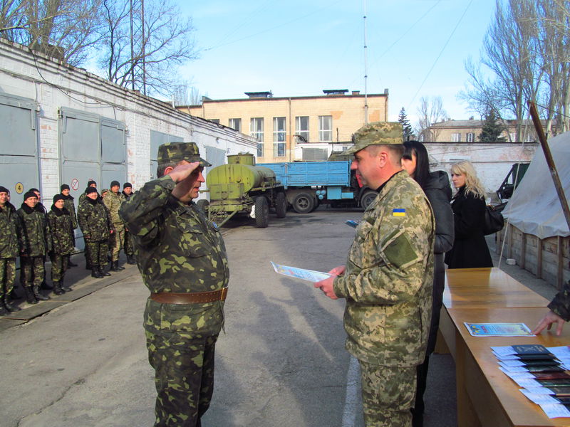 Перші мобілізовані військовозобов’язані в області прощаються з військовою службою