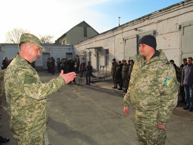 Перші мобілізовані військовозобов’язані в області прощаються з військовою службою