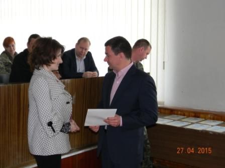Григорій  Самардак вручив бійцям АТО  посвідчення учасників бойових дій
