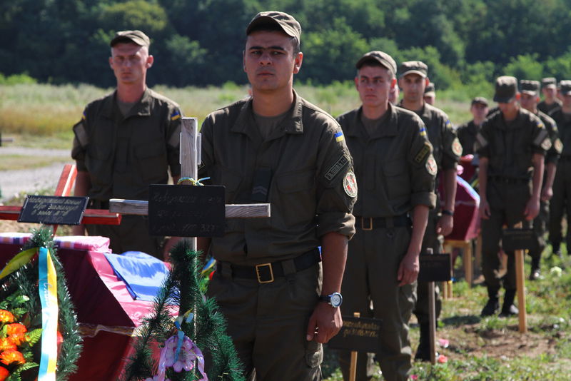 У Запоріжжі поховали невідомих бійців, які загинули в зоні АТО