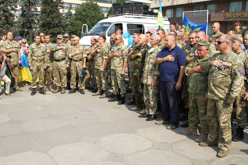 Запоріжці відзначили річницю створення 37-го батальйону