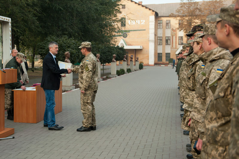 Воїни – артилеристи прийняли вітання з Днем захисника України