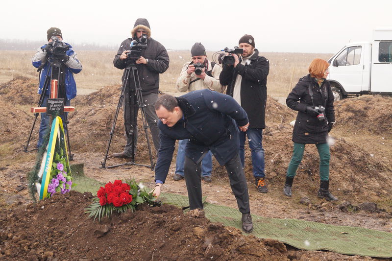 У Запоріжжі поховали невідомого бійця, який загинув у зоні АТО