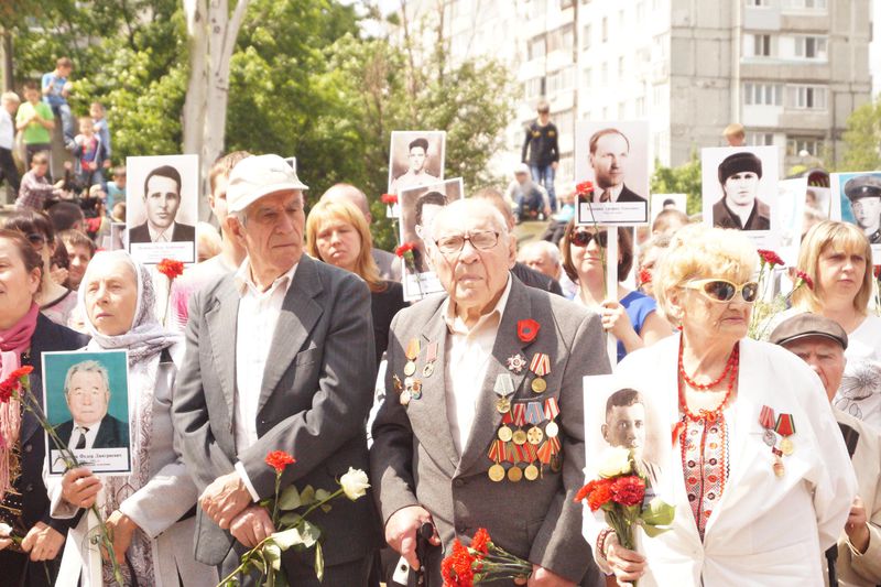 71 річницю перемоги запоріжці відзначили акцією «Полк Перемоги»
