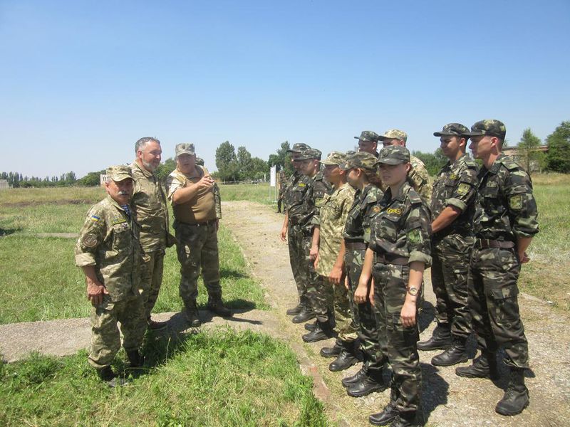 Козаки та курсанти військової кафедри  провели навчання на полігоні 