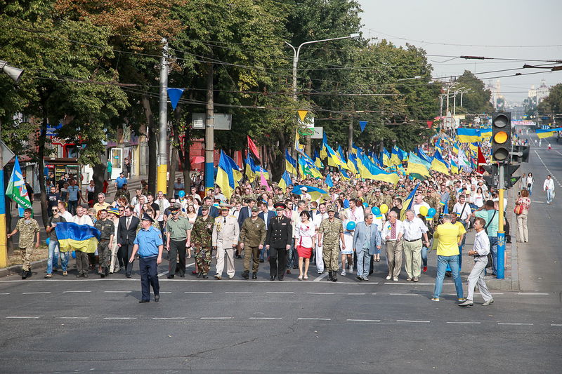 Урочистою ходою запоріжці відзначили День незалежності