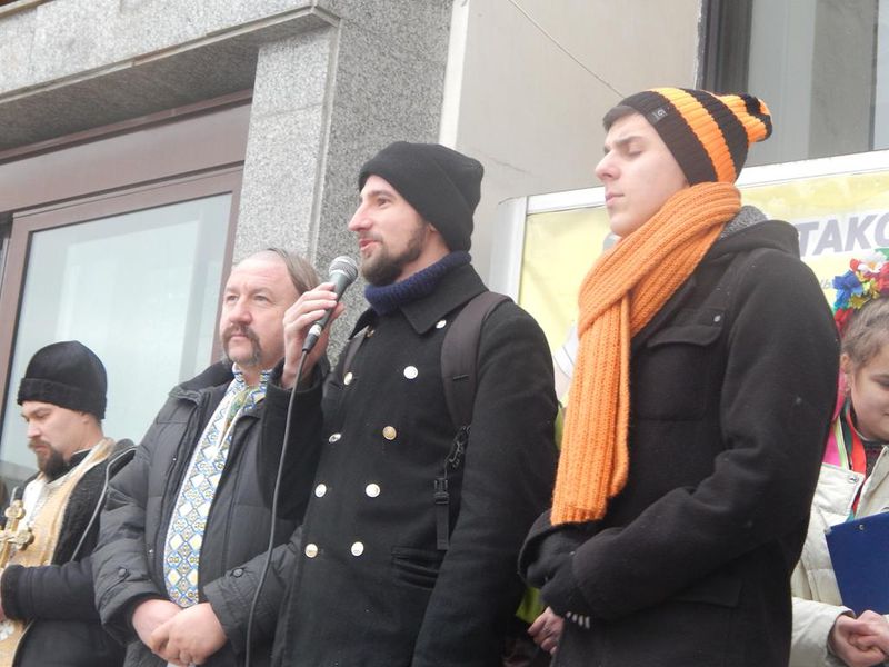 Потяг єднання України «Труханівська Січ»: зупинка в Запоріжжі