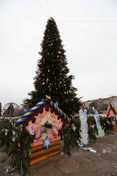 В обласному центрі відкрито головну новорічну ялинку