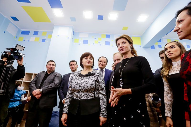 Марина Порошенко відкрила першу шкільну Медіатеку 