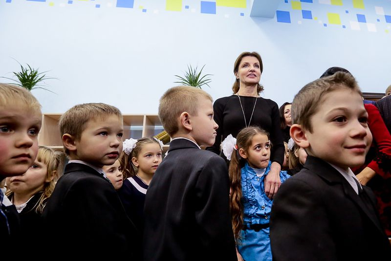 Марина Порошенко відкрила першу шкільну Медіатеку 