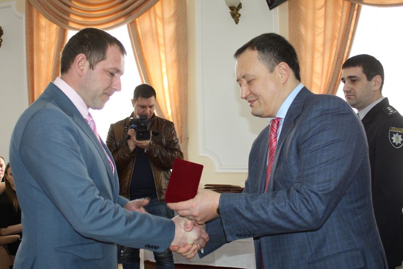 Голова облдержадміністрації Костянтин Бриль вручив відзнаки представникам Нацполіції Запорізької області
