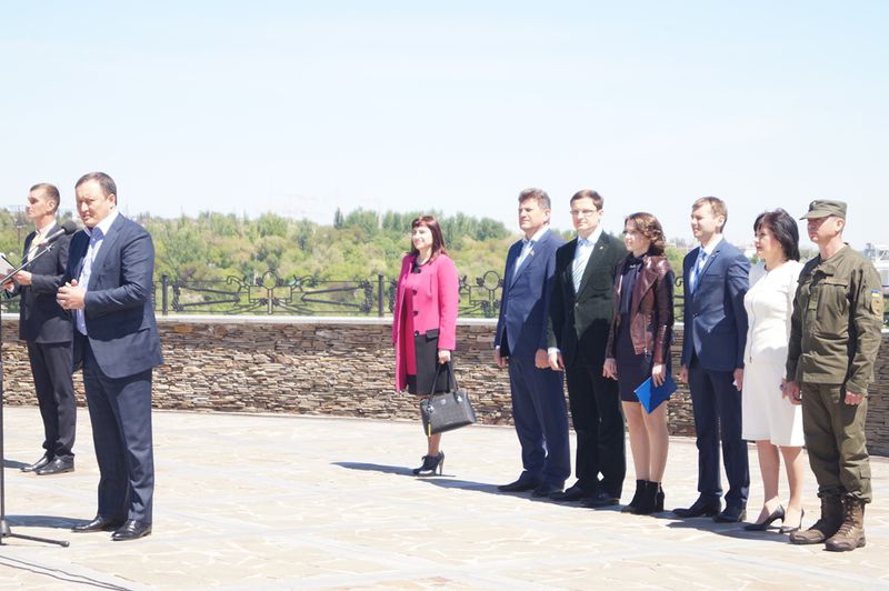 Прапор Євросоюзу замайорів на найвищому флагштоці України