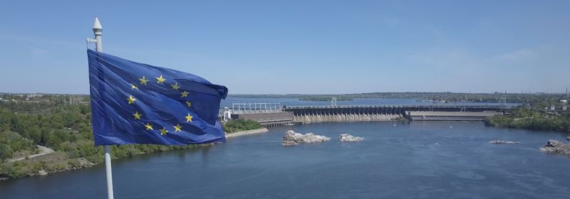 Прапор Євросоюзу замайорів на найвищому флагштоці України
