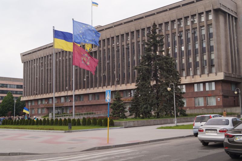 Прапор Євросоюзу замайорів на найвищому флагштоці України