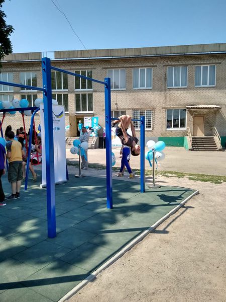 У Запорізькій області ЮНІСЕФ відкрив третій спортивний майданчик