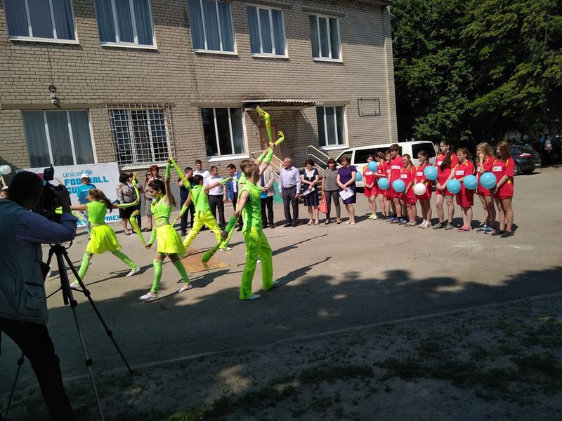 У Запорізькій області ЮНІСЕФ відкрив третій спортивний майданчик