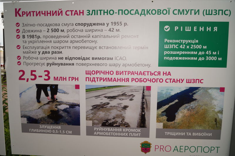 Володимир Гройсман ознайомився з ходом ремонту у Запорізькому аеропорту 